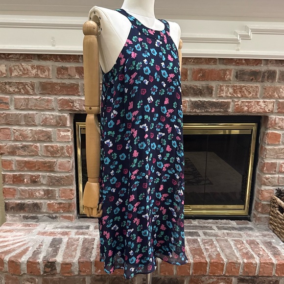 BETSEY JOHNSON Y2K Navy Multicolored Floral Slip Dress / 2 / Excellent condition - Picture 5 of 13